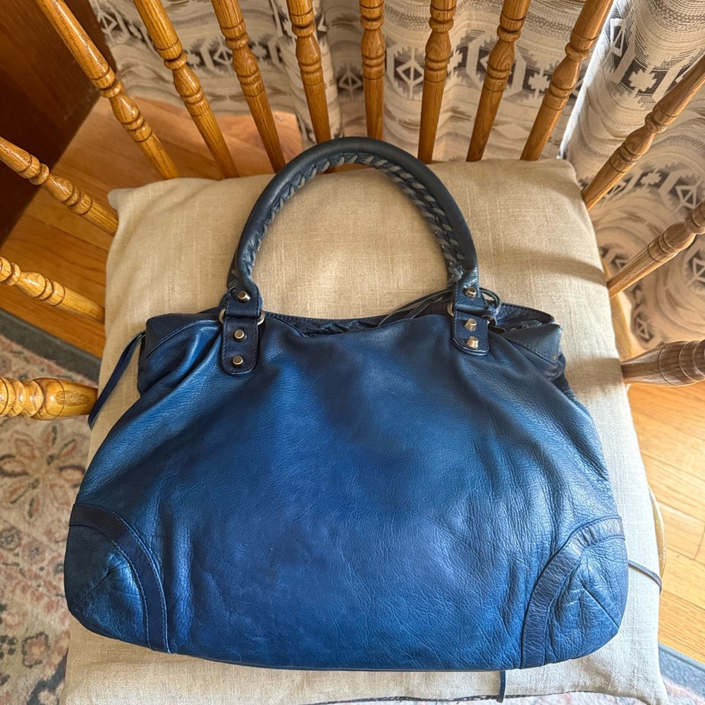 BALENCIAGA 2004 Dark Turquoise Purse (Moto City), Rare Color/HTF - Picture 4 of 16